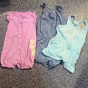 24 MONTH girl infant romper bundle